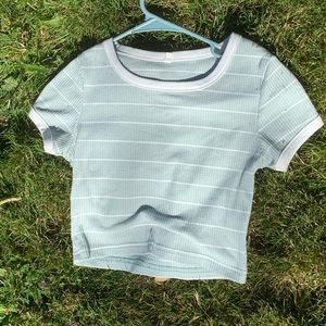 Mint crop top